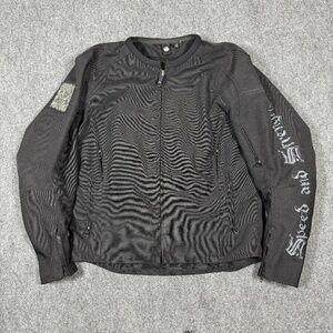 Speed And Strength Off the Chain Motorcycle Jacket w/ Armor Black Mens Small